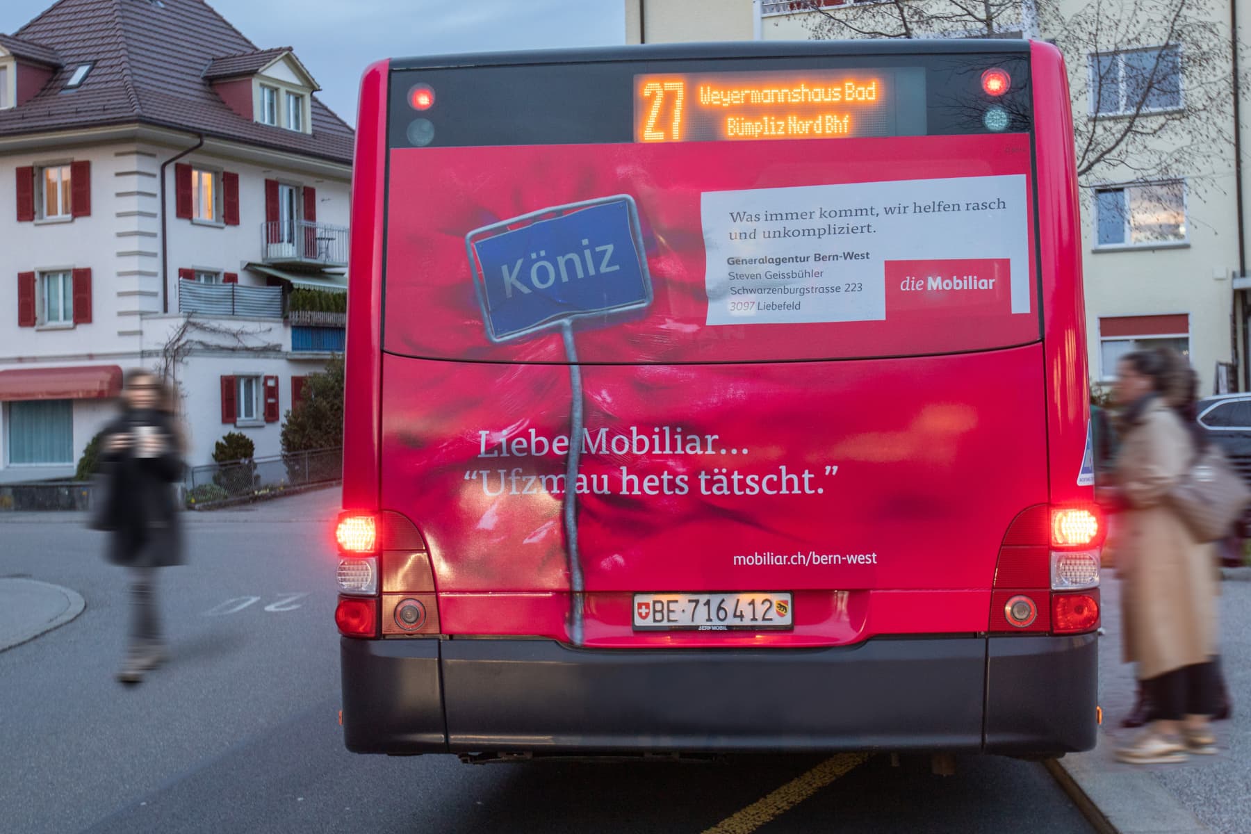 Die Mobiliar 3 Die Mobiliar - 3D Bus Heck Gestaltung Bern