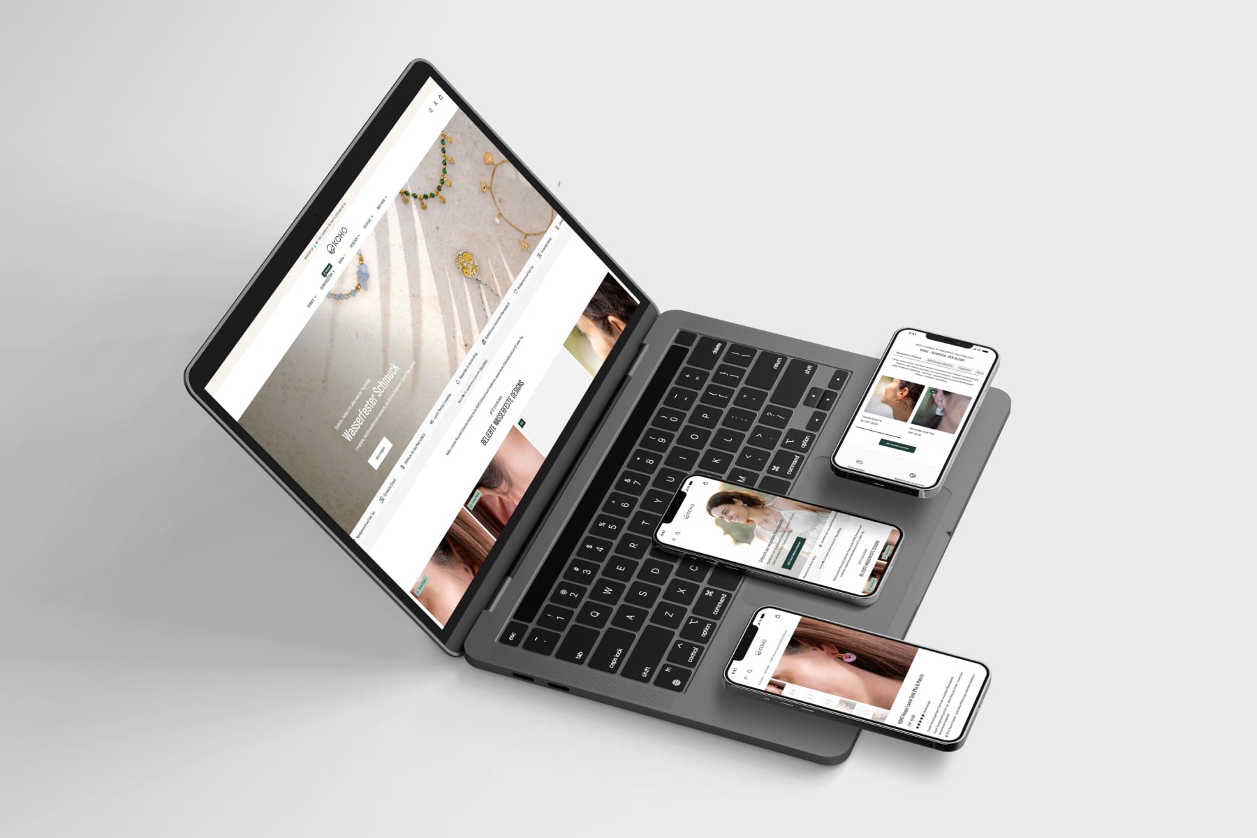 koho-1 Ecommerce Shop mit Shopify für KOHO Schmuck Webdesign